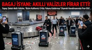 BAGAJ İSYANI: Yapay Zekalı Akıllı Valizler, “Bizim Kalitemiz O Köy Yolunu Kaldırmaz” Diyerek Havalimanında Firar Etti!