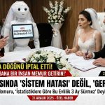 NİKAH MASASINDA “SİSTEM HATASI” DEĞİL, “GERÇEK HATASI”: Yapay Zekalı Nikah Memuru, “İstatistiklere Göre Bu Evlilik 3 Ay Sürmez” Deyip İmzaları Attırmadı!