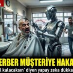 Bağcılar’da berber çırağı olarak işe başlayan yapay zeka, “Sana her saç modeli yakışır abi” yalanını söylemeyi reddedip müşteriye “Kafa yapınız asimetrik” deyince dükkandan kovuldu