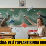 Milli Eğitim Bakanlığı’nın Pilot Uygulaması Kapsamında Sınıf Öğretmenliği Yapan Robot, Veli Toplantısında ‘Oğlunuz Zeki Falan Değil, Kapasitesi Bu’ Deyince Veliler Tarafından Silgi Yağmuruna Tutuldu