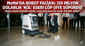 New York Modern Sanat Müzesi’nde (MoMA) Skandal: Gece Vardiyasına Kalan Yapay Zeka Temizlik Robotu, Yere Serpiştirilmiş Küllerden Oluşan 120 Milyon Dolarlık Eseri ‘Kir’ Zannedip Süpürdü